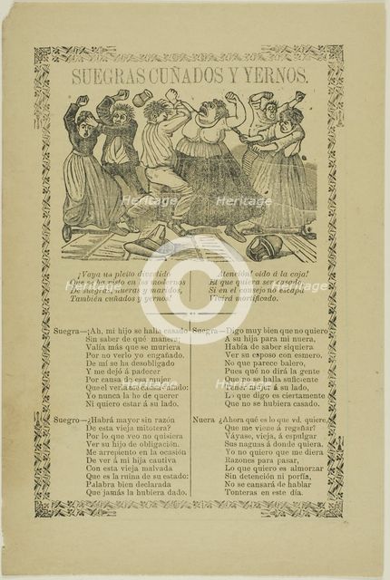 Mothers-in-law, Brothers-in-law, and Sons-in-law, n.d. Creator: José Guadalupe Posada.