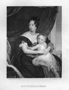 Mother's love c1833. Artist: Edouard Schuler