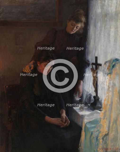 Mother's Sorrow, 1891. Creator: Dagmar Furuhjelm.