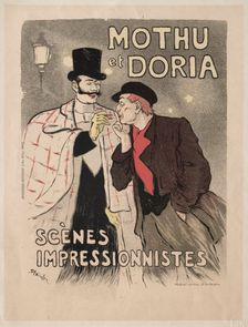 Mothu et Doria - Scènes impressionistes, 1893. Creator: Théophile Alexandre Steinlen (Swiss, 1859-1923)