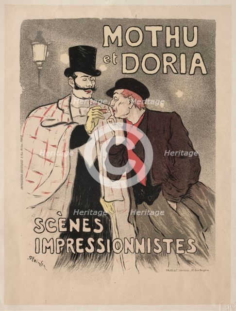 Mothu et Doria - Scènes impressionistes, 1893. Creator: Théophile Alexandre Steinlen (Swiss, 1859-1923).
