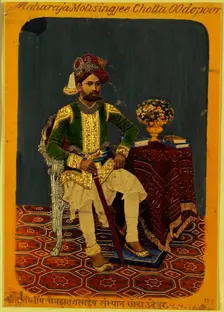 Moti Singh, Maharaja of Udaipur, c1870. Creator: Unknown