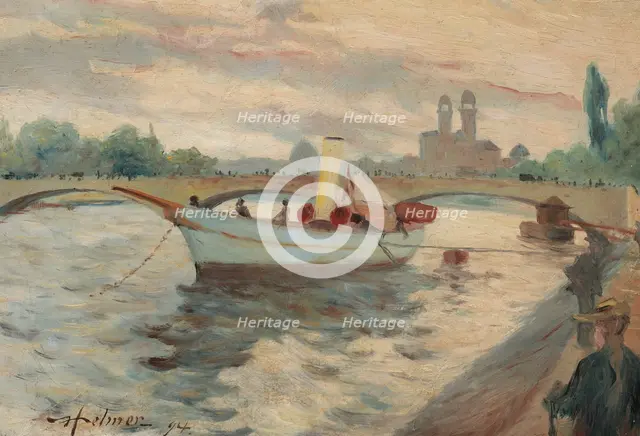 Motif from the Seine, 1894. Creator: Helmer Osslund.