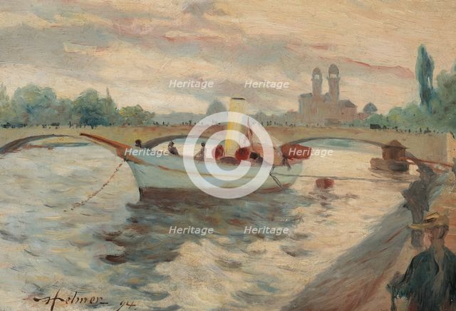 Motif from the Seine, 1894. Creator: Helmer Osslund.