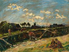 Motif from Vazec, around 1924. Creator: Gustav Mally