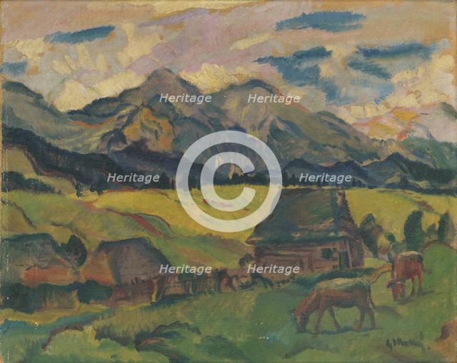 Motif from Zdiar, around 1929. Creator: Gustav Mally.