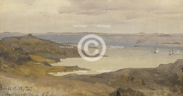 Motif from Bohuslän, Sweden. Study, 1835. Creator: Andreas Achenbach.