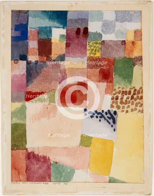 Motif from Hamammet, 1914. Creator: Paul Klee.