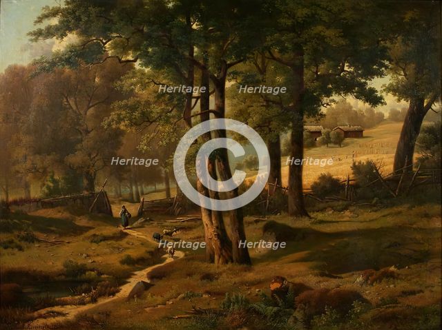 Motif from Hintersee near Berchtesgaden, (1864?). Creator: Paul Korzineck.