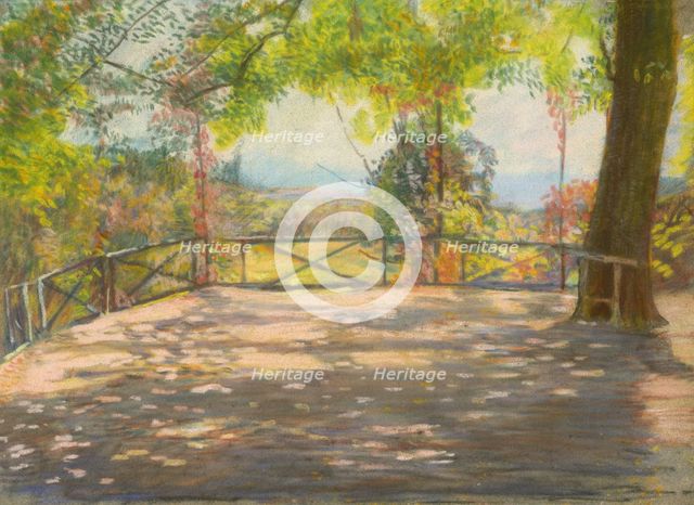 Motif in Park, around 1900. Creator: Ladislav Mednyanszky.