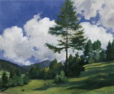 Motif near Toblach, 1909. Creator: Richard Harlfinger
