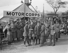 Motor Corps, with Major Bastedo, between 1917 and 1919. Creator: Arnold Genthe