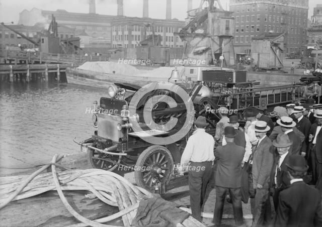 Motor fire engine, 1913. Creator: Bain News Service.