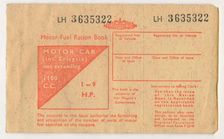 Motor Fuel Ration Book c1973
