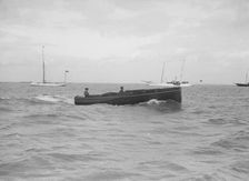 Motor launch Nitsu under way, 1912. Creator: Kirk & Sons of Cowes