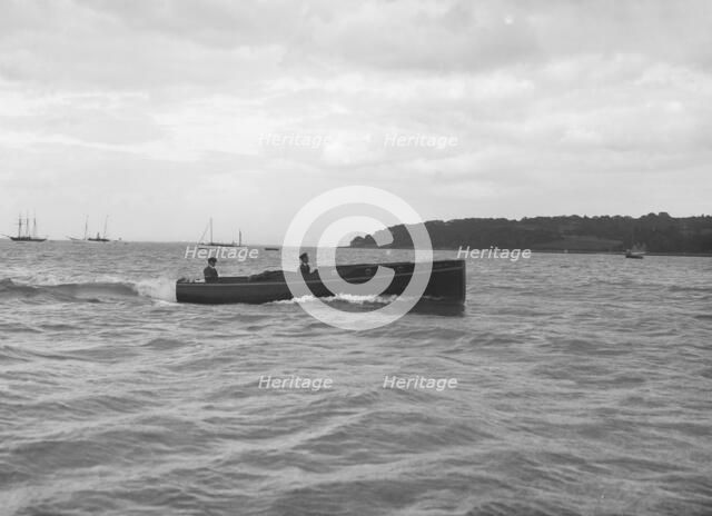 Motor launch 'Nitsu' under way, 1912. Creator: Kirk & Sons of Cowes.