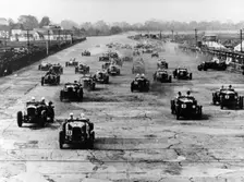 Motor race, Brooklands, Surrey, 1920s