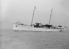 Motor yacht Pioneer under way, 1915. Creator: Kirk & Sons of Cowes