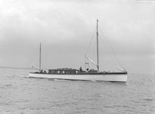 Motor yacht Ytene under way, 1914. Creator: Kirk & Sons of Cowes