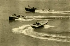 Motorboat race, Wörthersee, Carinthia, Austria, c1935. Creator: Unknown