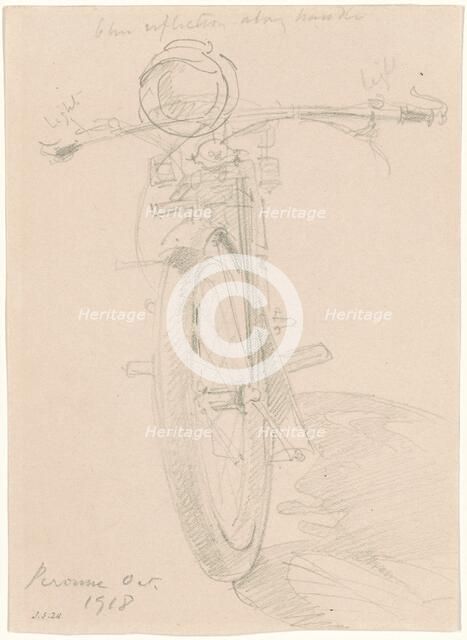 Motorcycle [recto], 1918. Creator: John Singer Sargent.