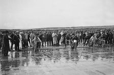 Motorcycle sand races, pre 1915. Artist: Bill Brunell