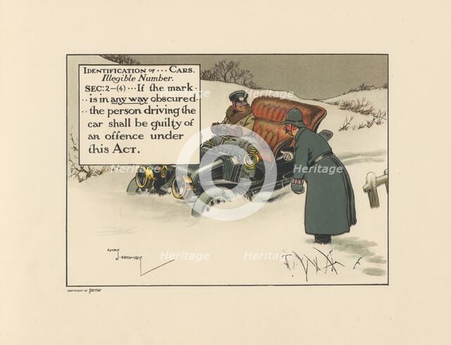 Motoritis, or other interpretations of the Motor Act. Identification of...cars. Illegible Number Sec Artist: Unknown