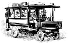 Motors in London: De Dion twelve-seated omnibus, 1898. Creator: Unknown