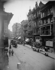 Mott St., New York, ca 1900. Creator: Unknown