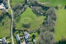 Motte and bailey castle, Mynydd-Brith, Herefordshire, 2016. Creator: Damian Grady