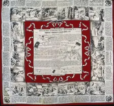 Mouchoirs D'Instruction Militarie No. 1 (Handkerchief), Rouen, 1850/1900. Creator: Alexandre Buquet