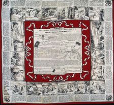 Mouchoirs D'Instruction Militarie No. 1 (Handkerchief), Rouen, 1850/1900. Creator: Alexandre Buquet