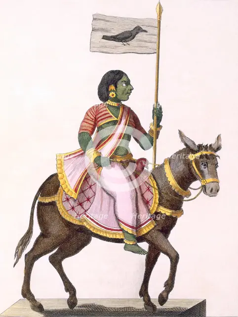 Moudevi, Goddess of Discord and Misery, 1782. Creator: Pierre Sonnerat (1748-1814).