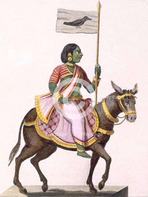 Moudevi, Goddess of Discord and Misery, 1782. Creator: Pierre Sonnerat (1748-1814).