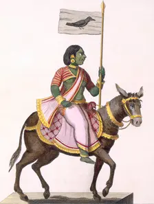 Moudevi, Goddess of Discord and Misery, 1782. Creator: Pierre Sonnerat (1748-1814)