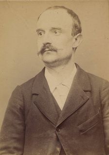 Mouette. Charles. 32 ans, né à Paris Ile. Peintre en bâtiment. Association de malfaiteurs...., 1894. Creator: Alphonse Bertillon