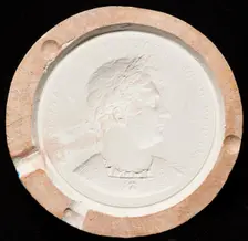 Mould for the Royal Academy President's Medal with relief bust of King George IV, c1820. Creator: Unknown