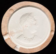 Mould for the Royal Academy President's Medal with relief bust of King George IV, c1820. Creator: Unknown