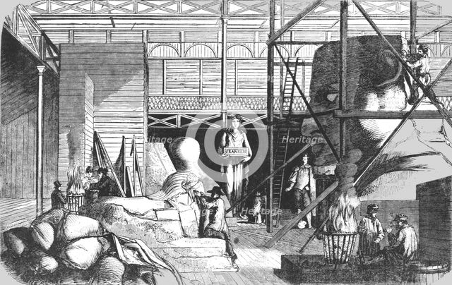 'Moulding Room, Crystal Palace, Sydenham', 1854. Creator: Unknown.
