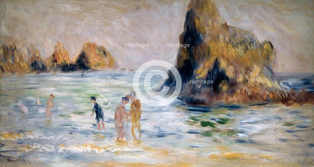 'Moulin Huet Bay, Guernsey', c1883. Artist: Pierre-Auguste Renoir