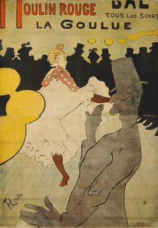 Moulin Rouge-La Goulue, 1891. Creator: Henri de Toulouse-Lautrec