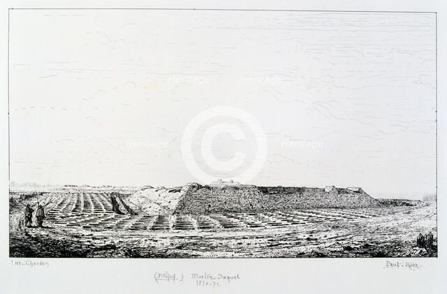 Moulin Saquet, Siege of Paris, 1870-1871. Artist: Paul Roux