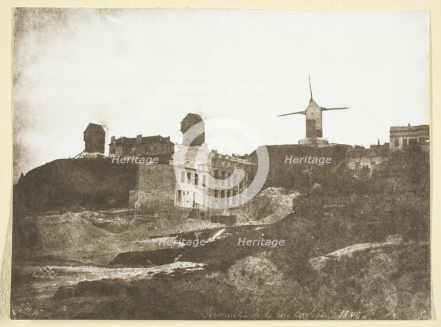Moulins de Montmartre, possibly 1842/50, printed 1965. Creator: Hippolyte Bayard.
