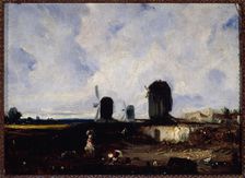 Moulins près de la Glacière, vers 1820, c1820. Creator: Paul Huet