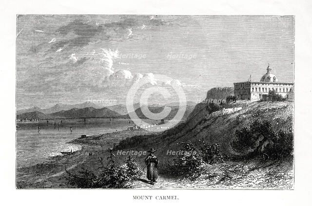 Mount Carmel, Israel, 19th century.Artist: J Quartley