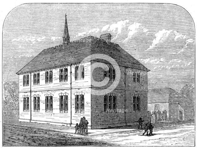 Mount Charles Elementary Schools, St. Austell, Cornwall, 1872. Creator: Unknown.