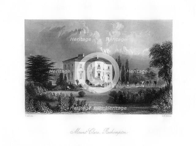 Mount Clare, Roehampton, south London, 19th century.Artist: A T Prior