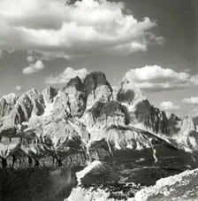 Mount Cristallo seen from Tondi di Faloria, near Cortina, Dolomites, Italy, c1955. Creator: Arthur Charles Kirby Ware