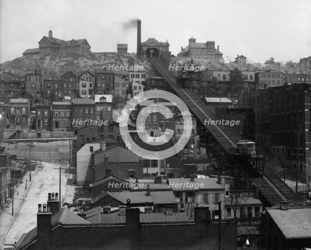 Mount Adams Incline, Cincinnati, Ohio, between 1900 and 1910. Creator: Unknown.