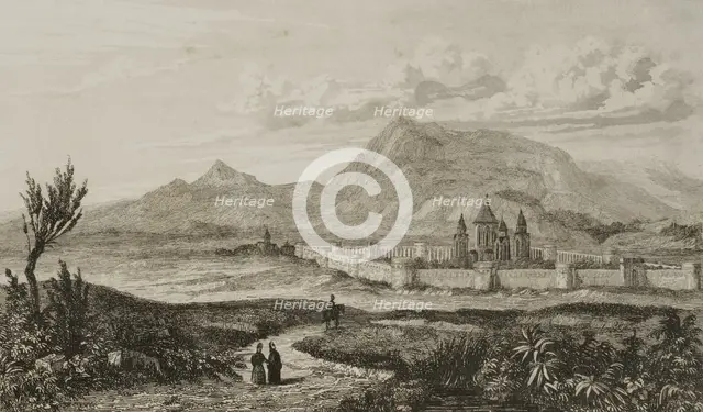 Mount Ararat, Armenia, 1838.  Creator: Augustin François Lemaitre.